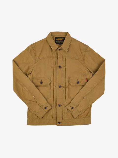 Iron Heart IHJ-134-MUS 9oz Paraffin Coated OX Type II Jacket - Mustard