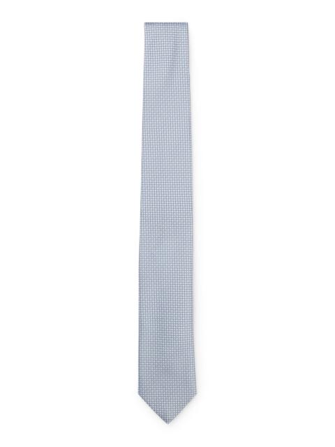 BOSS SILK-BLEND TIE WITH JACQUARD PATTERN