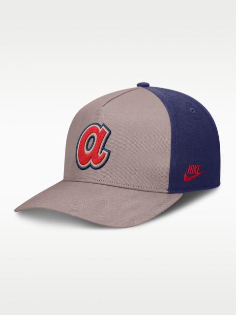 Nike Atlanta Braves Cooperstown Rise Men's Nike MLB A-Frame Adjustable Hat