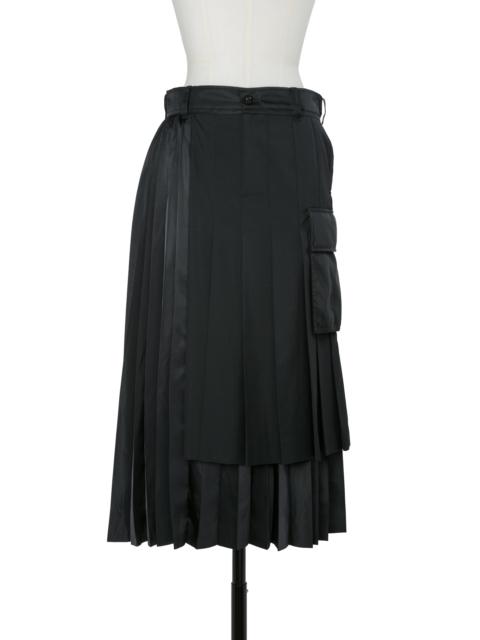 sacai Suiting x Nylon Twill Skirt