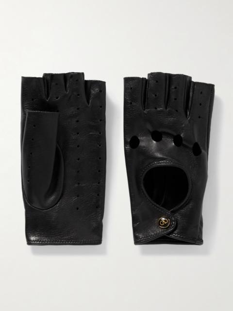 Valentino Vlogo Leather Gloves