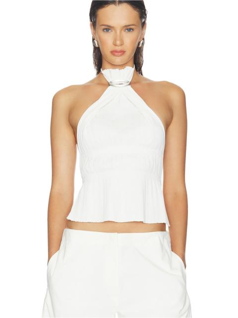 HAELO Halo Pleat Halter Top