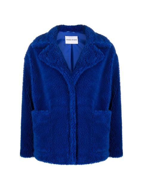 STAND STUDIO Marina faux-shearling jacket