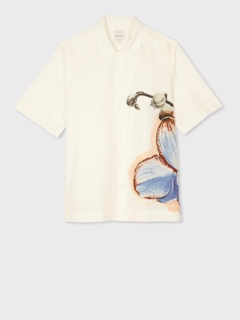 Paul Smith 'Orchid' Print Short-Sleeve Shirt