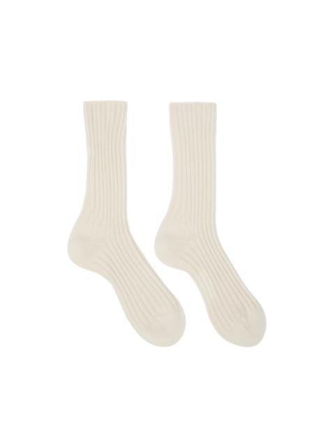 The Row Off-White Calf Socks