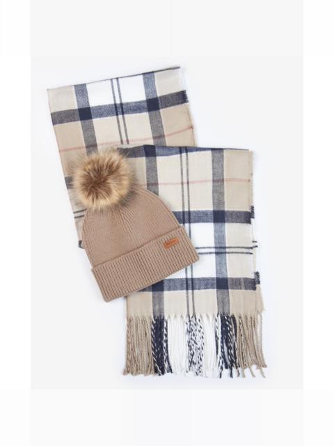Barbour DOVER BEANIE & HAILES SCARF GIFT SET