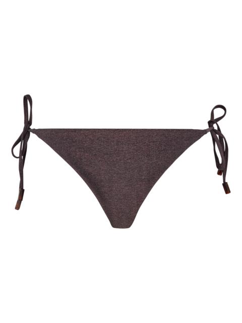 Vilebrequin Women Side-Tie Bikini Bottoms Changeant Shiny