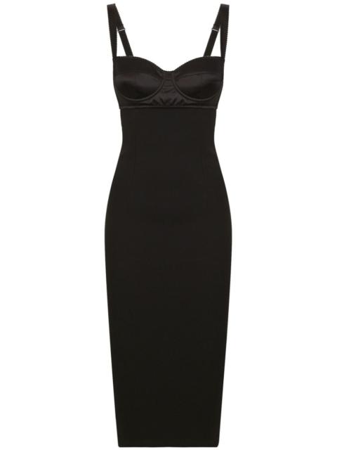 Dolce & Gabbana bustier-style sleeveless midi dress