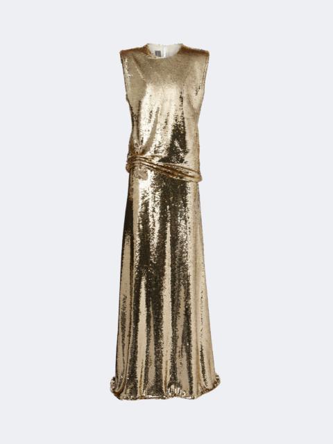 Monique Lhuillier Sequined embellished gathered gown