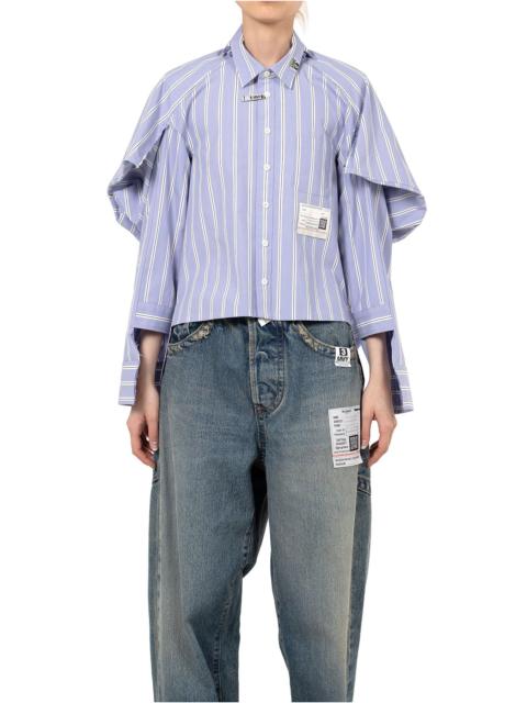 Maison MIHARAYASUHIRO Asymmetric Stripe Shirt