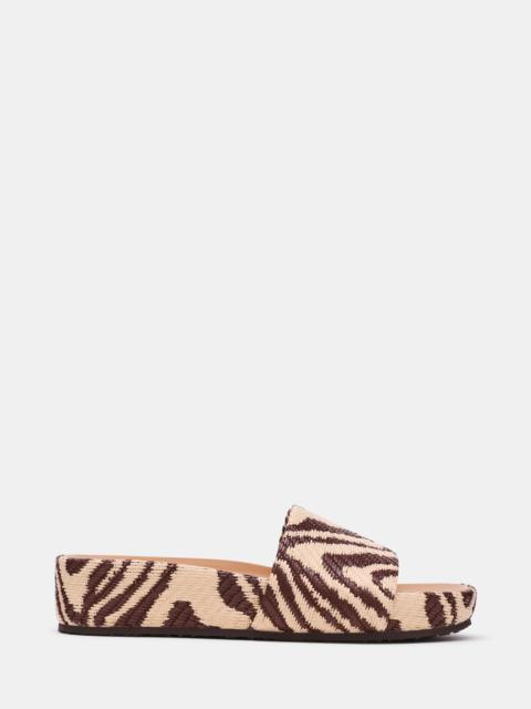 STEVE MADDEN JEMMY ZEBRA RAFFIA