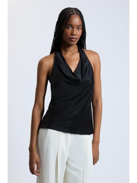 KAREN MILLEN Viscose Satin Cowl Neck Top
