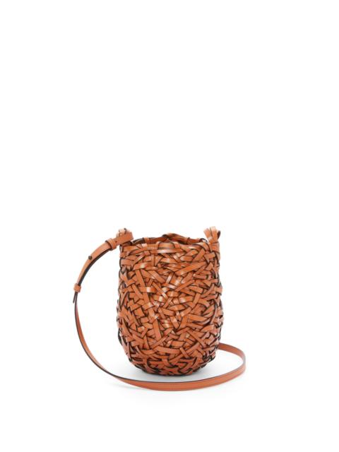 Small Nest basket bag in calfskin