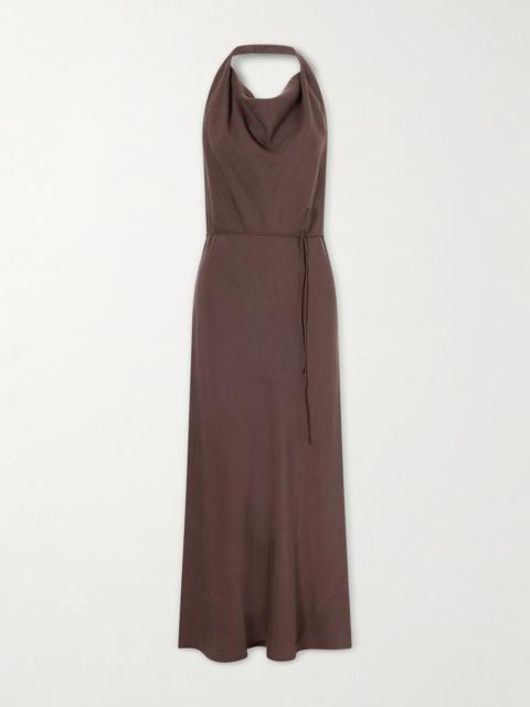 FAITHFULL Izaro Tencel And Linen-blend Maxi Dress
