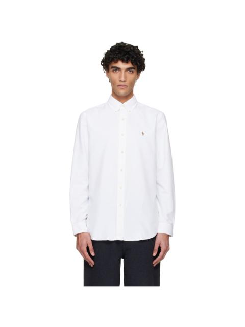Polo Ralph Lauren White Long Sleeve Oxford Sport Shirt