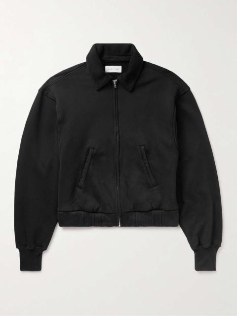 LES TIEN Cotton-Jersey Bomber Jacket