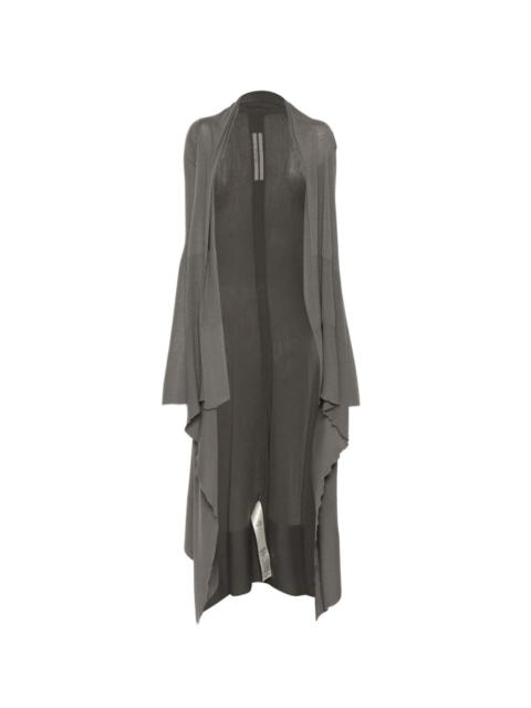 Rick Owens ribbed asymmetric cardigan