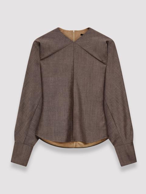 JOSEPH Tailoring Wool Burnaby Blouse