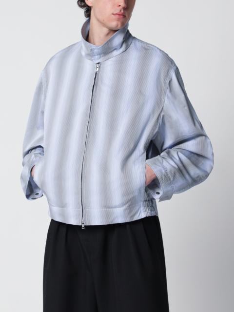Dries Van Noten Textured striped zip jacket