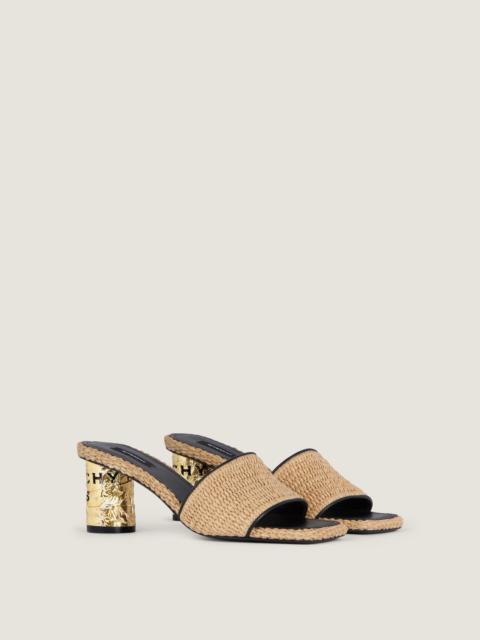 Givenchy TAPE RAFFIA-EFFECT HEELED MULES