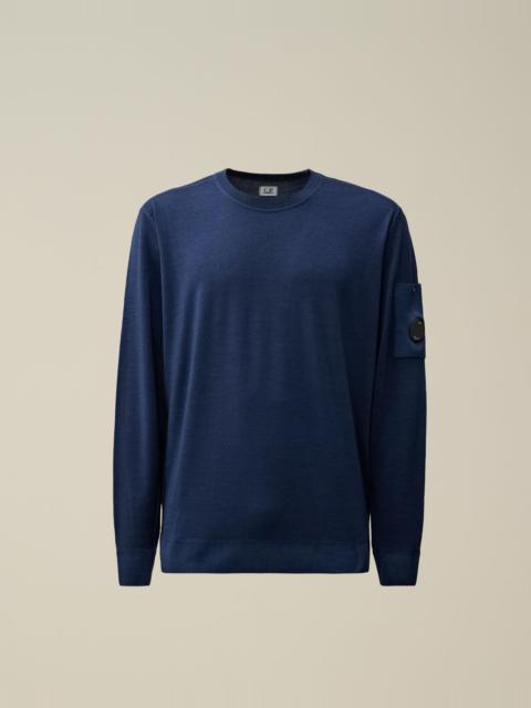 Merino Wool Fast Dyed Crew Neck Knit