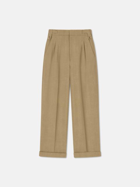 Nanushka BIBA - Silk-blend tweed pants - Wax