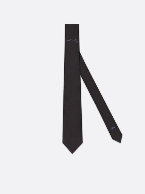 Dior Tie with Handwritten Christian Dior Signature