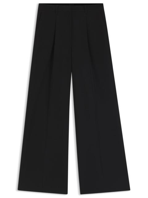 BOSS REGULAR-FIT WIDE-LEG PANTS IN STRETCH FABRIC