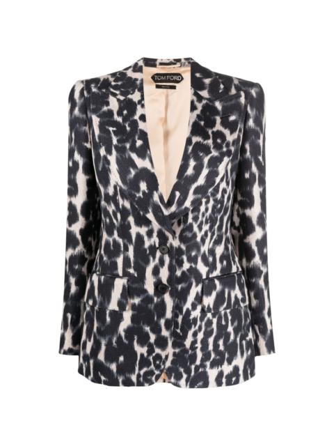 TOM FORD leopard-print blazer