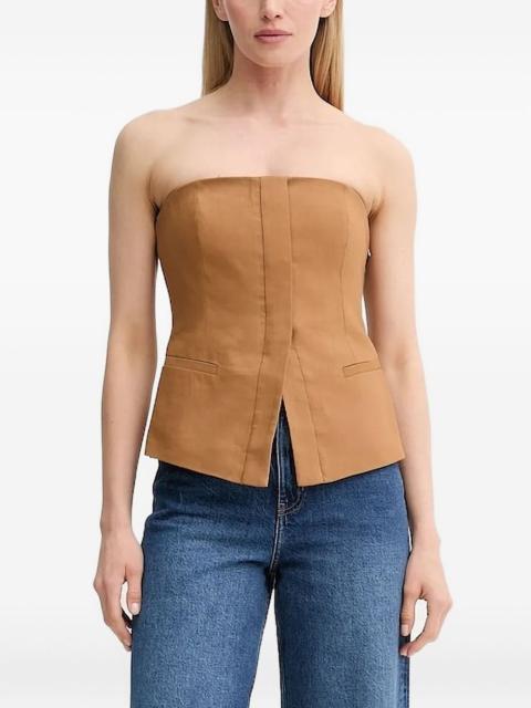 A.L.C. strapless darted top