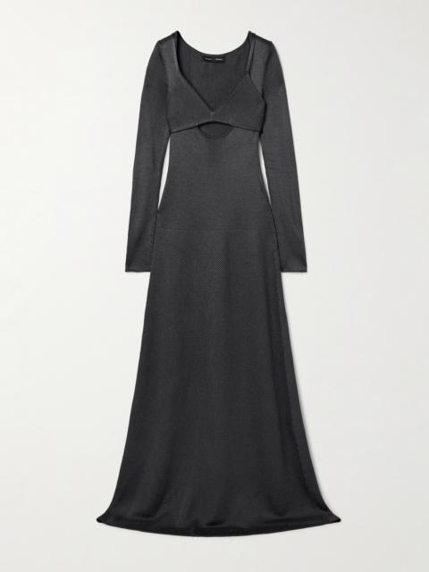 Proenza Schouler Nalani Layered Cutout Micro Modal-blend Maxi Dress