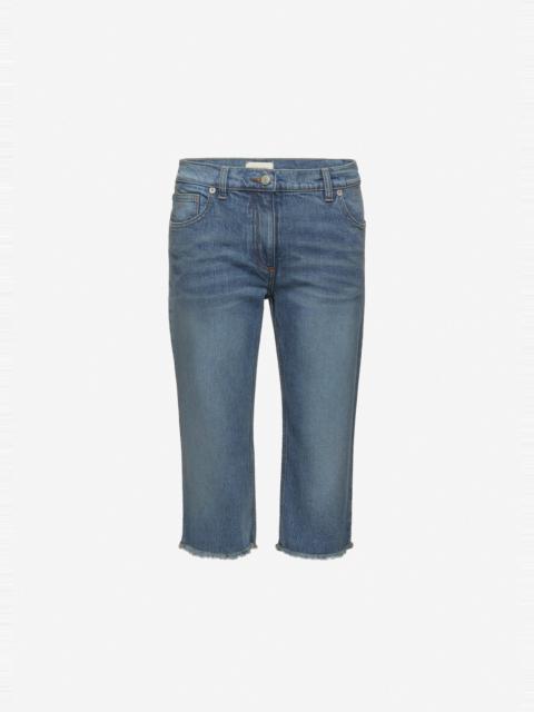 MAGDA BUTRYM Denim low-rise capri jeans in blue