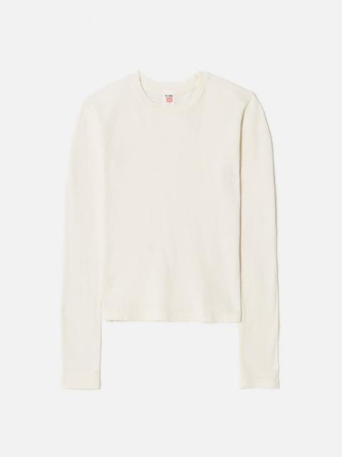 RE/DONE Hanes Baby Long Sleeve - Vintage White