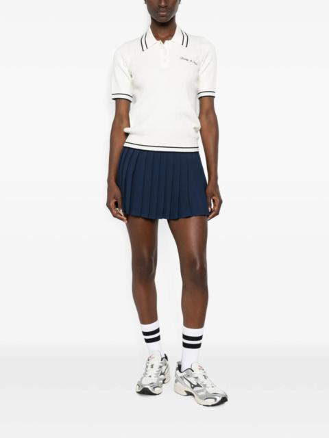 Sporty & Rich Sporty & Rich Cable-knit Polo Shirt
