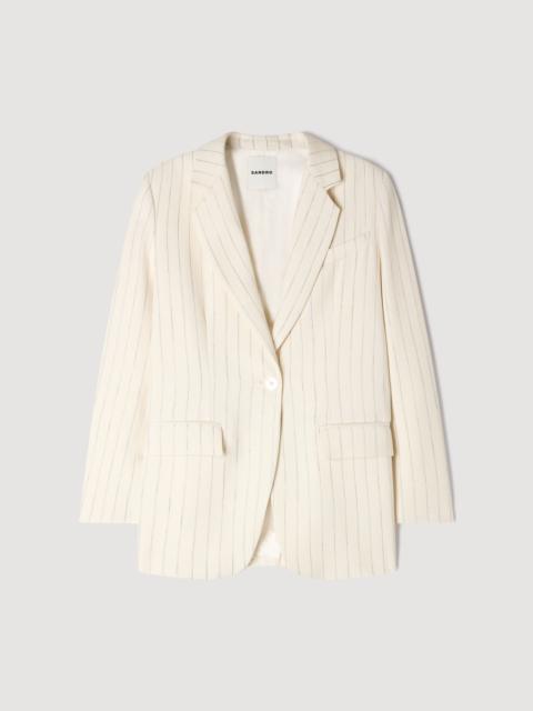 Sandro STRIPED TAILORED JACKET