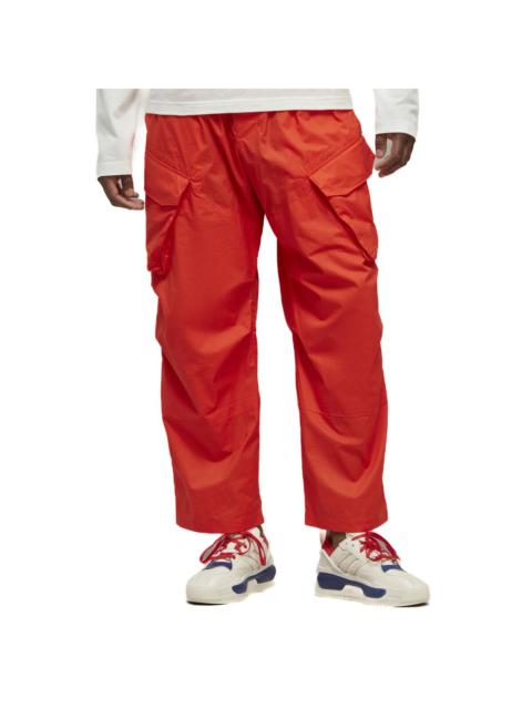 Y-3 Ripstop Tracksuit Bottoms in Red