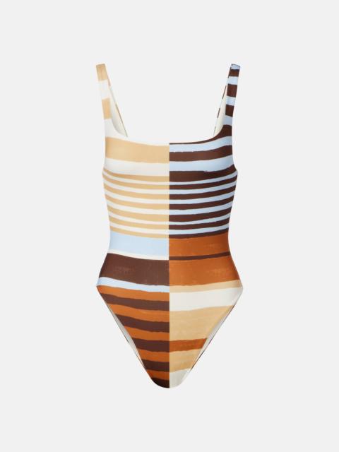 CALA de la CRUZ Vienna striped swimsuit