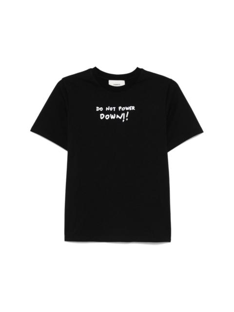 slogan-print T-shirt