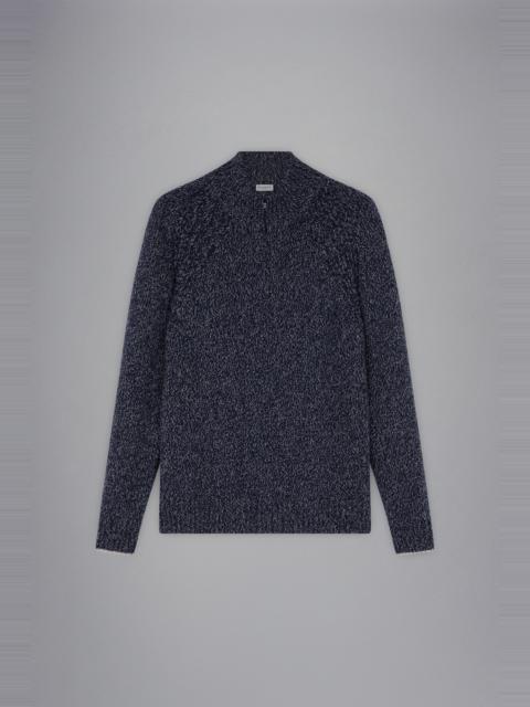 Paul & Shark WOOL AND CASHMERE MELANGE TURTLENECK SWEATER