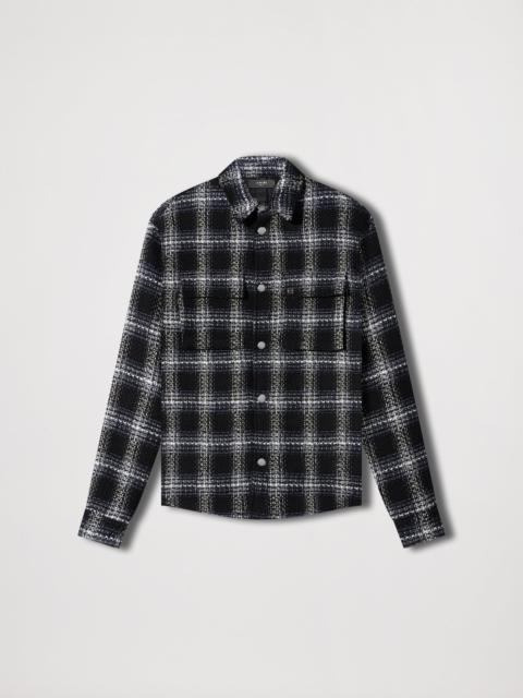 AMIRI SHADOW PLAID PADDED OVERSHIRT