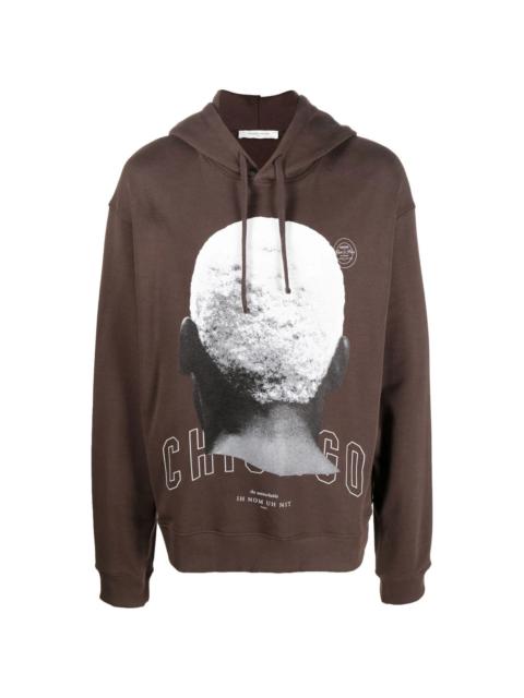 ih nom uh nit Chicago graphic-print hoodie