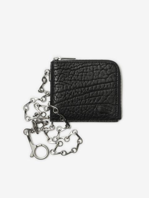 Burberry Leather B Chain Wallet