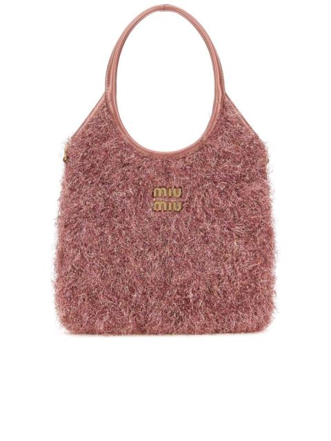 Miu Miu Embellished Fabric Handbag