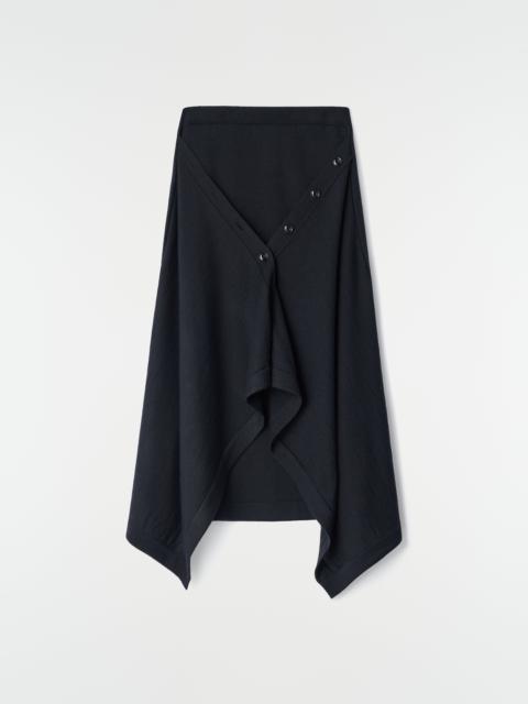 Lemaire BUTTONED SKIRT IN MERINO WOOL BLEND