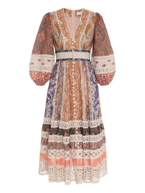 Zimmermann DEVI SPLICED MIDI DRESS