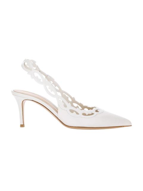Gianvito Rossi Nappa Heel Sandal 70