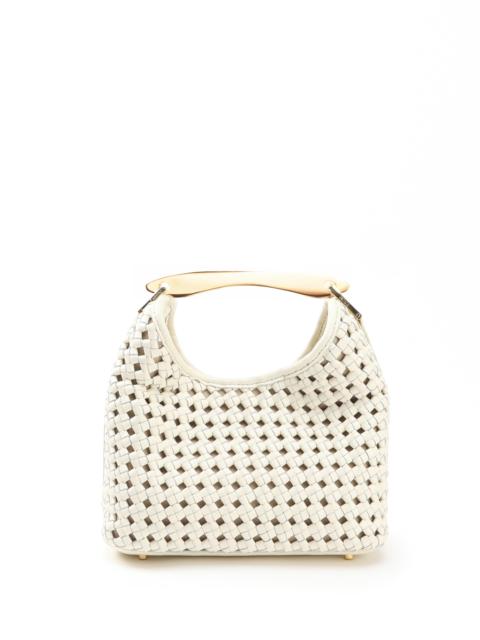 Elleme Small Boomerang Woven Leather Ivory