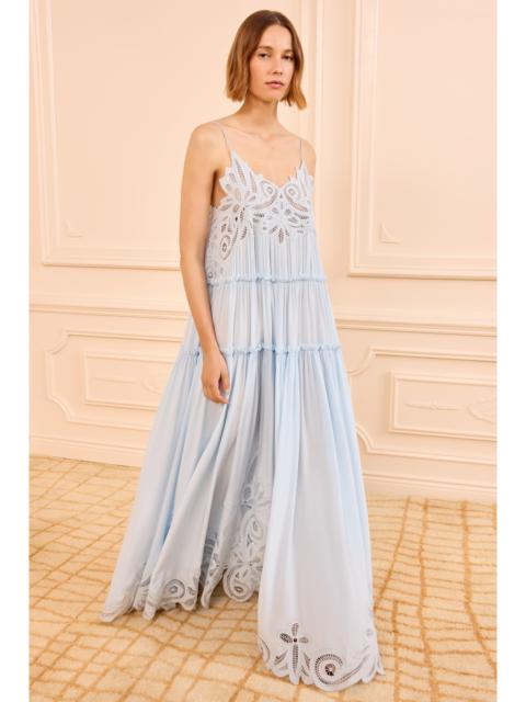 ULLA JOHNSON Filippa Lace Applique Gown