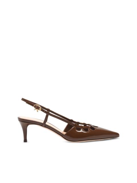 Gianvito Rossi 55mm Eloise cut-out heeled pumps