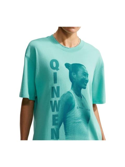 Nike (WMNS) Nike Court Qinwen Zheng T-Shirt 'Mint' IX5735-356